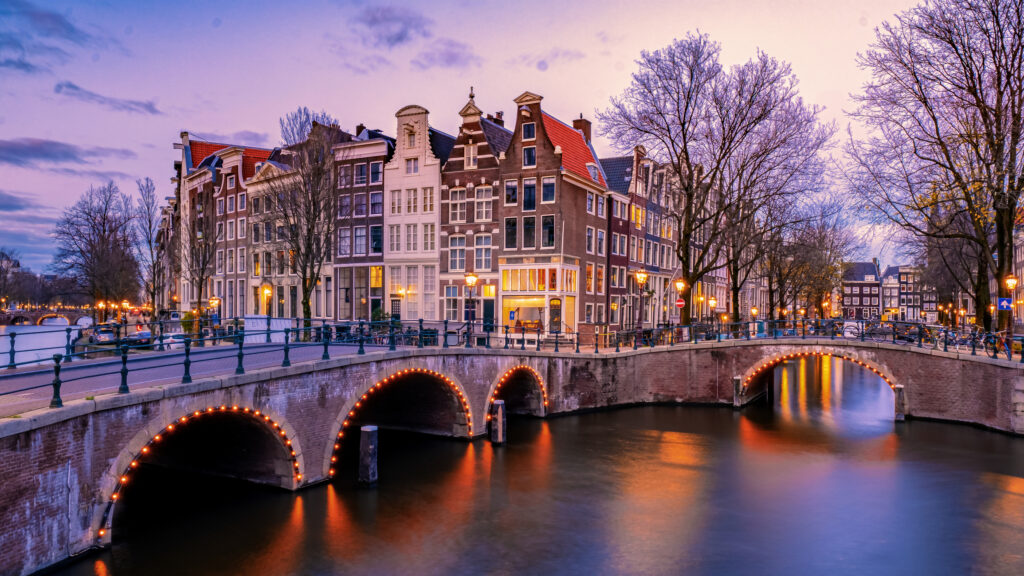 view of amsterdam canals