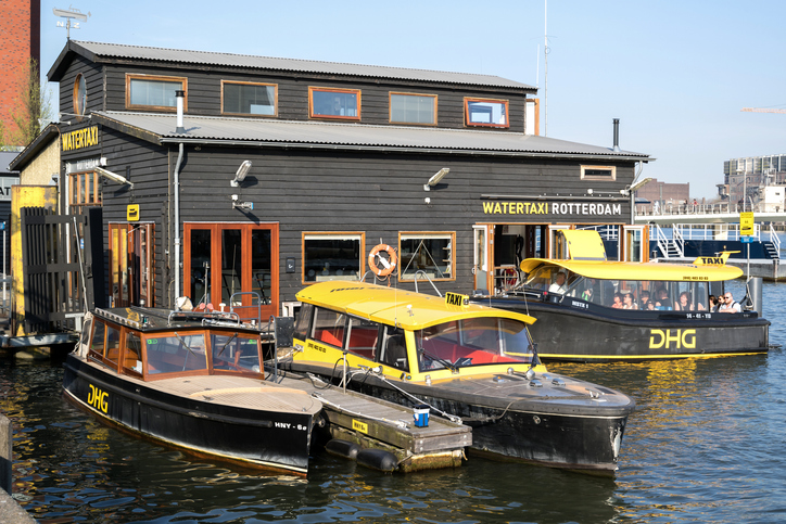 Water taxis In Rotterdam, Netherlands