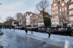 Amsterdam winter canals